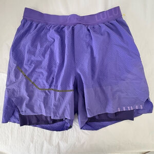 Lululemon | Surge Short 6” Lined Special Edition | Sz L | Indigo/Mulberry | EUC